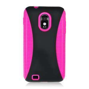 SAMSUNG EPIC 4G Touch D710 Sprint Hybrid Case Black Silicone Pink 