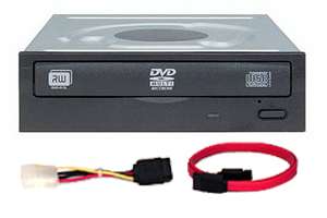 Lite On IHAS124 DVD CD Internal Drive w/ SATA Cable IDE to SATA Power 