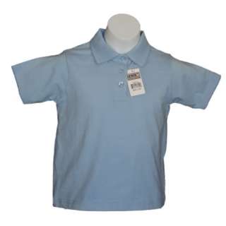 New Girls Light Blue School Uniform Polo Shirt NWT  