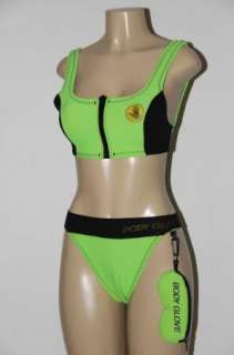 RARE Neon VTG Body Glove Neoprene Rubber Swim Suit Dive Surf Bodyglove 