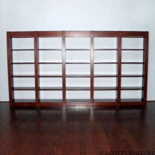 Large Cherry Open Wall Bookcase Bookshelf tbcs002c  