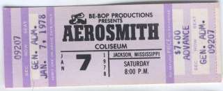   STUB 1978 JACKSON MISSISSIPPI USA BE BOP PRODUCTIONS TYLER RARE  