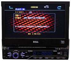 Boss BV9965 7” In Dash Flip Out Car DVD/USB/SD/iPhone Player + USB 