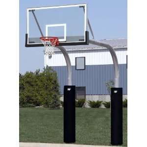   Duty Double Pole Glass Playground Basketball System