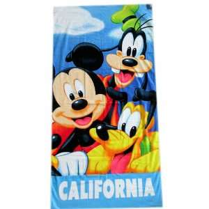   Mickey & Friends Bath Beach Towel  Goofy & Donald