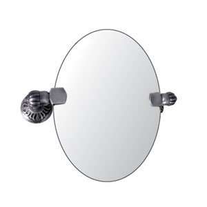  Chrome Bathroom Accessories 24X36 Oval Swivel Mirror 