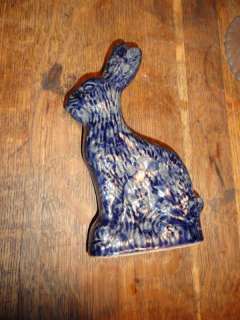 StrawTown Stoneware Bennington Type Glaze Bunny Rabbit  