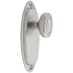  Lydian Door Set With Beaded Oval Knobs Passage Satin 