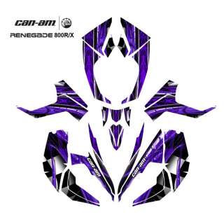 Can Am Renegade 800 Graphic Decal Kit 2001 Purple  