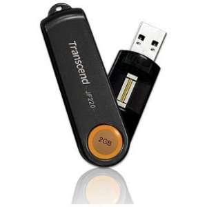  Transcend JetFlash 220   2 GB Biometric USB 2.0 Flash 