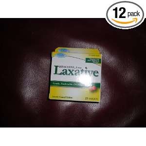 BISACODYL, 5 mg Laxative, 25 Enteric Coated tablets Blister Pack, 12 