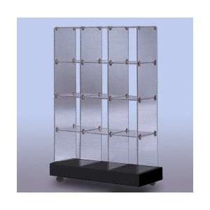  CRL Tempered Glass 12 Cube Display With Black Base by CR 