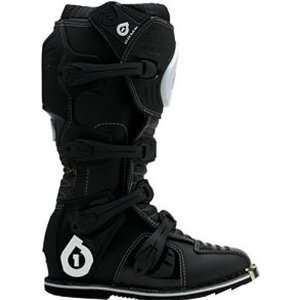   Dirt Bike Motorcycle Boots w/ Free B&F Heart Sticker Bundle   Black