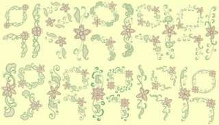 Anemone Embroidery Design Sets for Email Delivery  priced as marked 