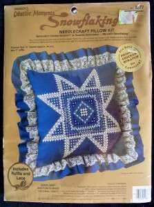 Paragon Snowflaking Teneriffe Embroidery Pillow Kit  
