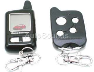 CrimeStopper SP301 2 Way Car Alarm System Keyless Entry  