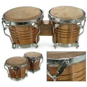  Wood bongo drums, Twins