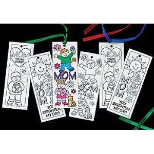 24 COLOR Your Own MOM Bookmarks/MOTHERS DAY Craft Kit 