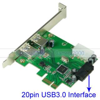   To USB 3.0 Adapter Card + 20pins 3.5 USB 3.0 Front Panel Cards Reader