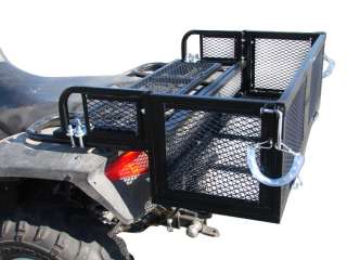 Universal ATV Drop Rear Cargo Basket Carrier Rack w/Gate  