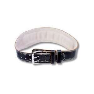   108LP BK L 4 Inch Padded Leather Belt Black Large