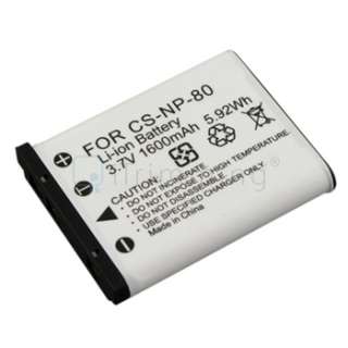 BATTERY FOR CASIO EXILIM NP 80 EX S6 Z33 EX G1+CHARGER  