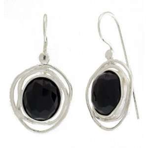  Silver Jewelry, Earring SET with TWO Oval 10/12mm Faceed 