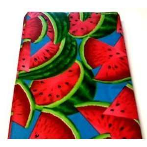   Watermelon Vinyl Tablecloth, 84 Oval 