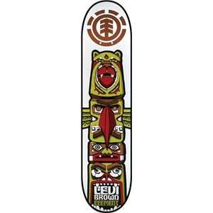 Element Brown Totem Skateboard Deck   7.75 Featherlight 