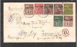   Reg Cover to Germany . VF Cover with 75c red on pink CERTIFIED  