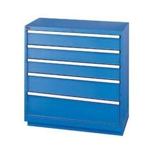  Lista® 5 Drawer Shallow Depth Cabinet   Blue, Master 
