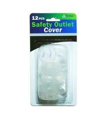 12 PIECE SAFETY OUTLET COVER PLUG SAFE HOME BABY CHILD  