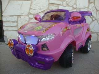 NEW BIG KIDS PINK REMOTE CONTROL RIDE ON CAR RIDE ON POWER 6V WHEELS 