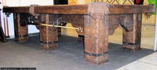 Hand Crafted Rustic Pool Table for Log Home / Cabin  