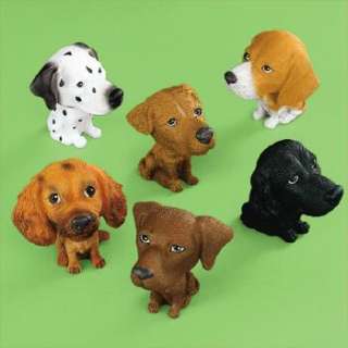 12 Big Head PUPPY DOGS Dozen Kids Theme Party Favors Cake Toppers 