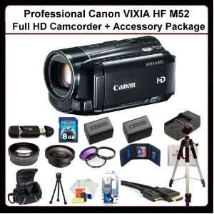 Canon VIXIA HF M52 Full HD Camcorder + Advanced Accessory 