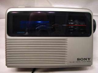 SONY ICF C805W DREAM MACHINE AM/FM ALARM CLOCK RADIO LN  