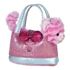   Plush Pink Frilly Milly Kitty Cat Purse Carrier 