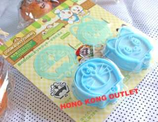 DORAEMON Cookie Cutter Mold + 2 Rice Stencil B66b  