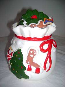 Christmas Bag Cookie Jar #2  