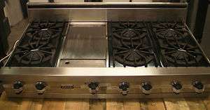 Viking 48 Stainless Steel Gas Cooktop   VGRT480 6GSS  