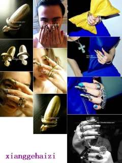 Fashion Punk Cool Finger Nail Snake Design Ring For Girl Lady  