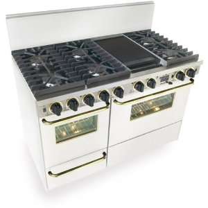   Electric Oven Self Cleaning and Double Sided Grill/Griddle White with