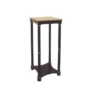   Square Side Table/ Plant Stand in Rich Cherry Finish