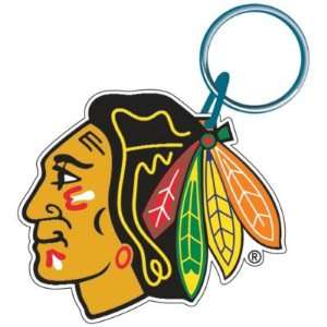  Chicago Blackhawks Official Logo Acrylic Key Ring Sports 