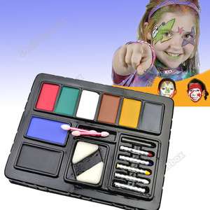 Fun Face Paints Crayons Ultimate Party Cosplay PACK KIT Painting Make 