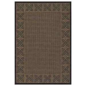   Summer Chimes Cocoa and Black 15230121 Casual 39 x 55 Area Rug