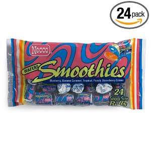 Necco Assorted Smoothie Wafers, Jr.,11 Ounce Bags (Pack of 24)  