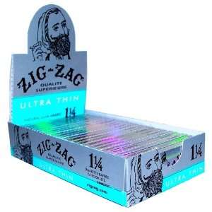 Zig Zag Ultra Thin Cigarette Rolling Papers, 1 1/4 Size (24 Booklets 