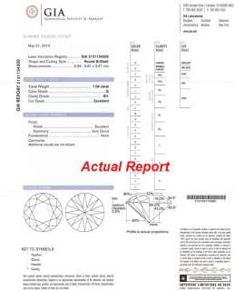 04 ct Round Diamond G Color SI1 Clarity Excellent Cut W/ GIA Report 